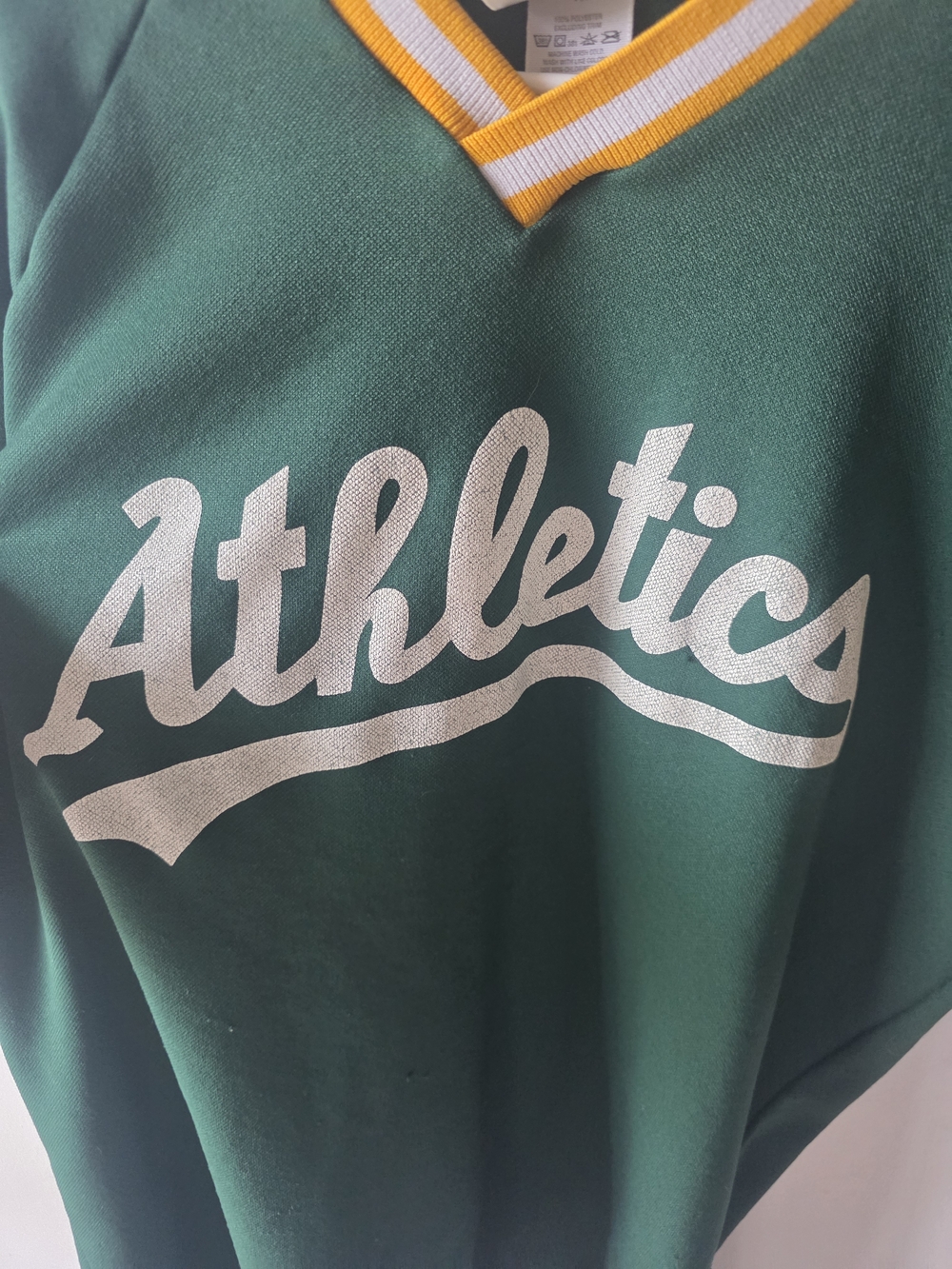 Vintage Oakland Athletics Jersey Green Rawlings MLB Size Medium MLB - Picture 6 of 9
